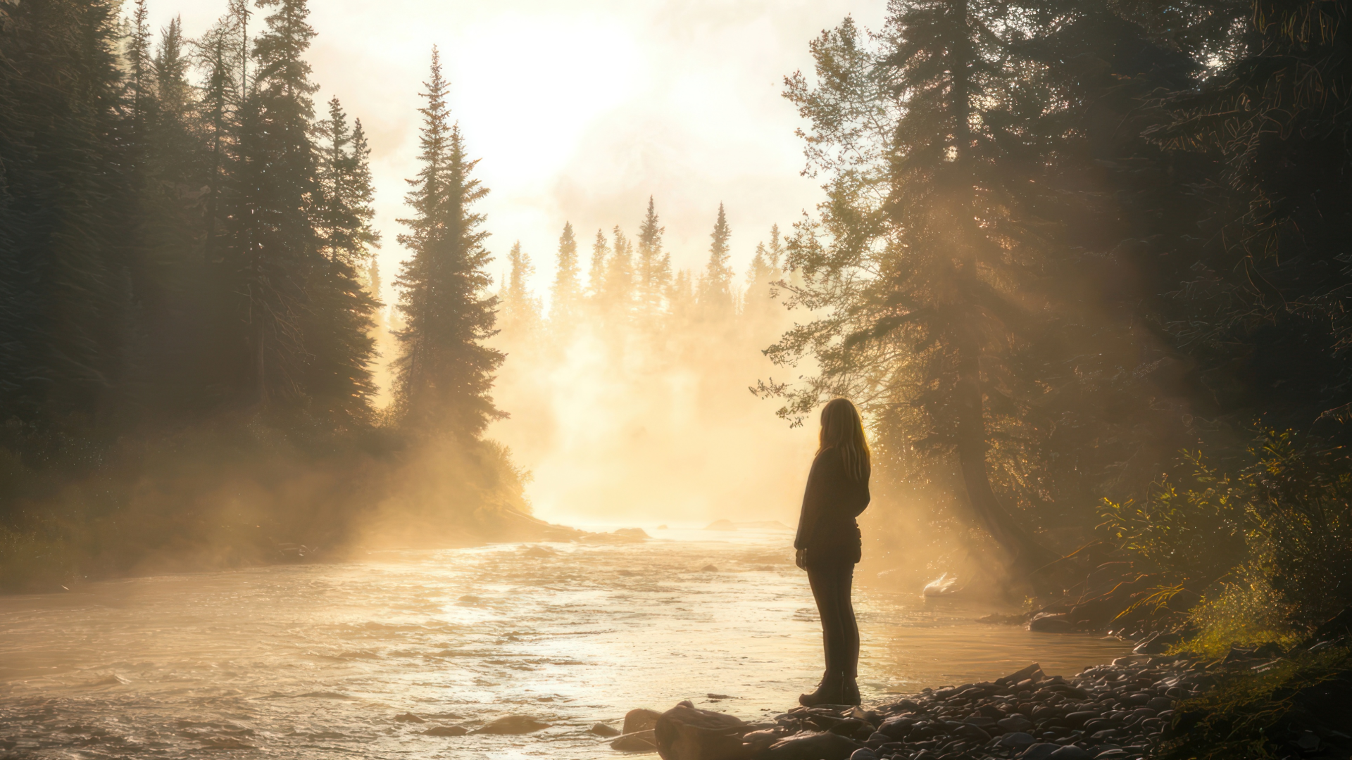 自然の中で深呼吸